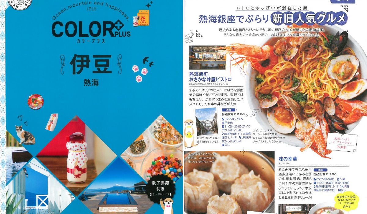 「COLOR PLUS 伊豆熱海」でご紹介いただきました